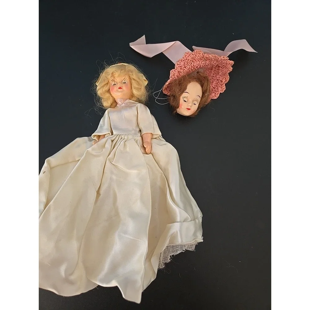 Vintage 60S Dolls Heads Unidentified